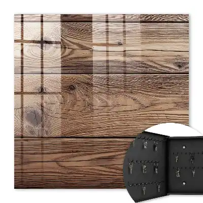 Key box for home Wooden pattern with natural grain