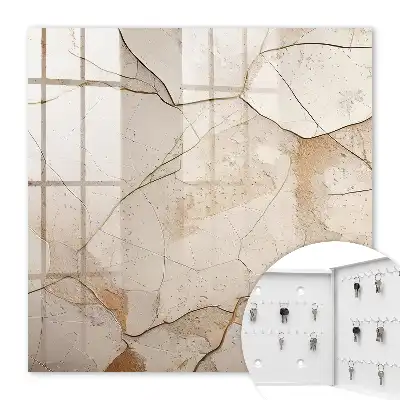 Key box for home Subtle earth beige pattern