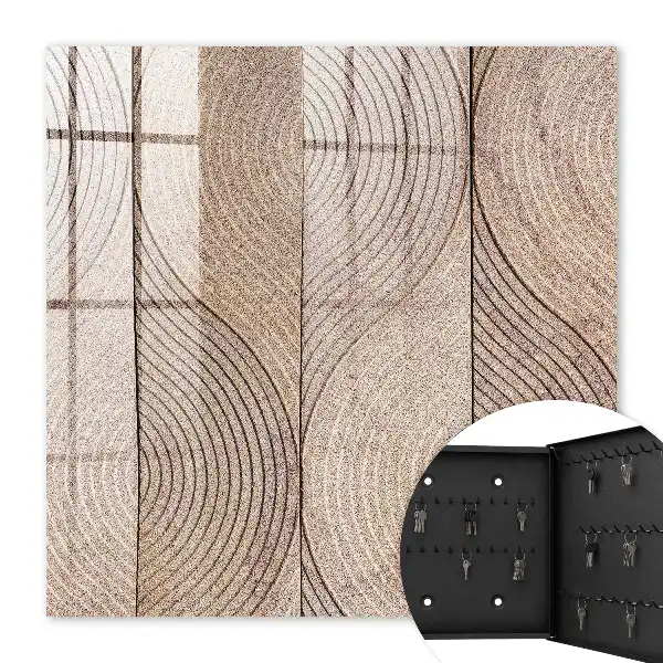 Wall mounted key cabinet Waves textures wavy patterns