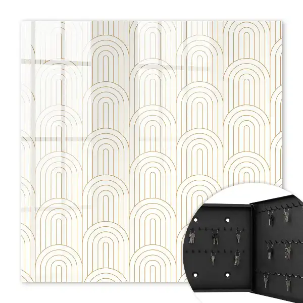 Decorative key box Geometric classic arches