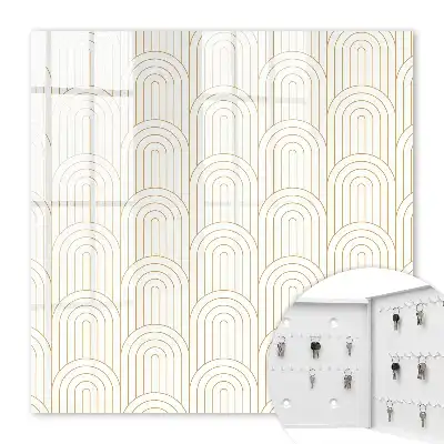 Decorative key box Geometric classic arches