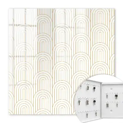 Decorative key box Geometric classic arches