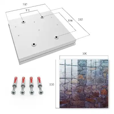 Wall mounted key cabinet Stone texture of natural