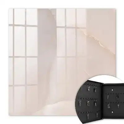 Wall mounted key cabinet Elegant texture, creamy structures