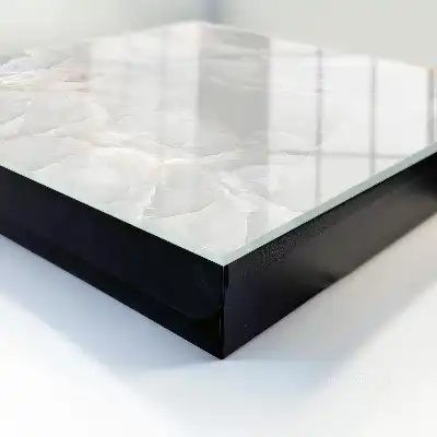 Wall mounted key cabinet The neutral elegance of natural stone