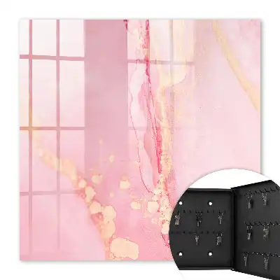 Key cabinet A pink dream with cream accents