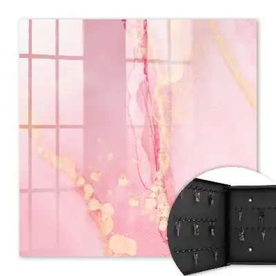 Key cabinet A pink dream with cream accents