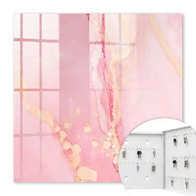 Key cabinet A pink dream with cream accents