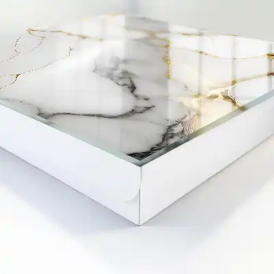 Key box for home White background with - marble elegance