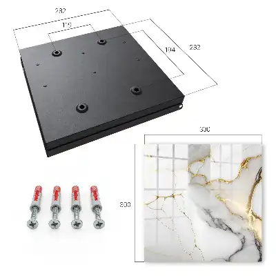 Key box for home White background with - marble elegance