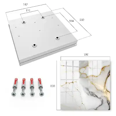 Key box for home White background with - marble elegance