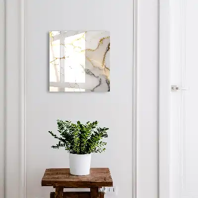 Key box for home White background with - marble elegance