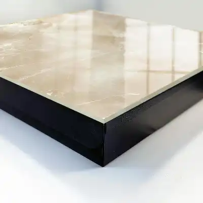 Decorative key box Beige marble patterns