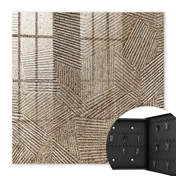 Key box for home Geometric pattern of diagonal lines