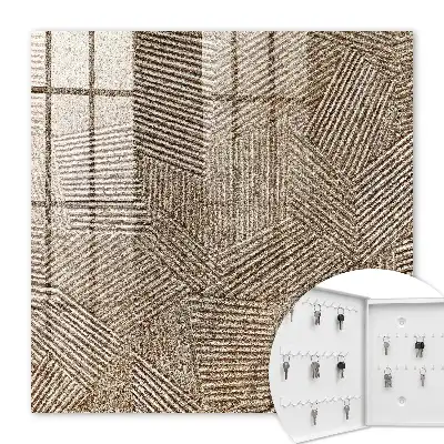 Key box for home Geometric pattern of diagonal lines
