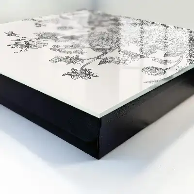 Wall mounted key box Floral elegance of harmony