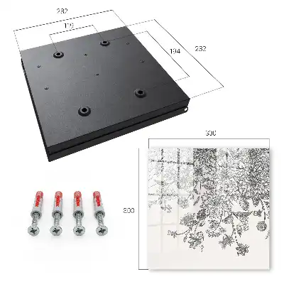 Wall mounted key box Floral elegance of harmony