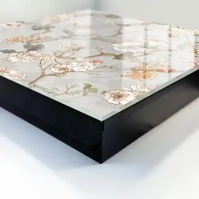 Key box for home Flower branches in the light background