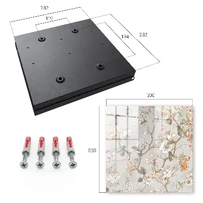 Key box for home Flower branches in the light background