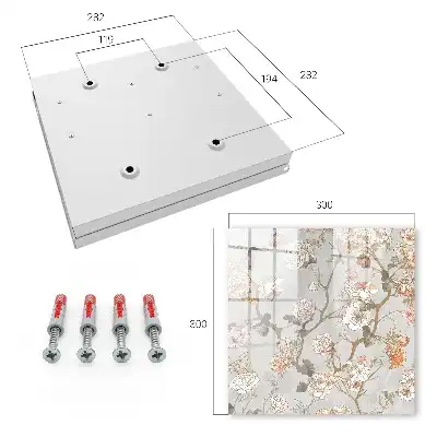 Key box for home Flower branches in the light background
