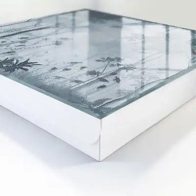 Wall mounted key box Misty forest in the haze of harmony