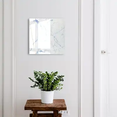 Wall mounted key cabinet Marbled pattern in shades of blue
