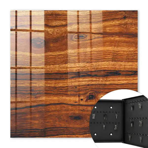 Key box for home Wooden texture with clear grain