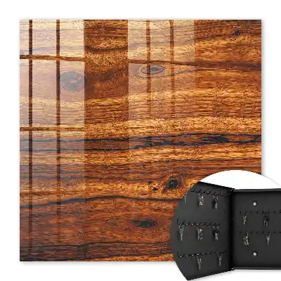 Key box for home Wooden texture with clear grain