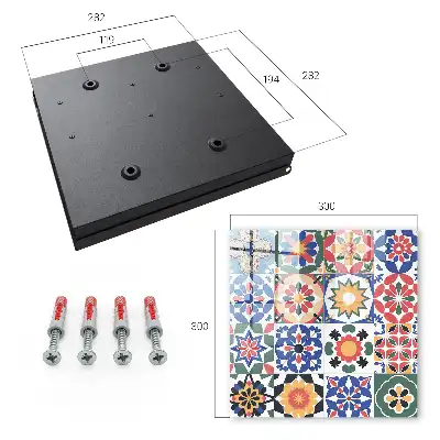 Wall mounted key box Floral mosaic harmonious arrangement