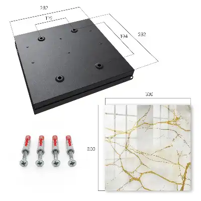 Key box for home Elegant marble with yellow lines