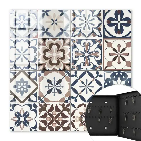 Key cabinet Arabesque mosaic of land and sea
