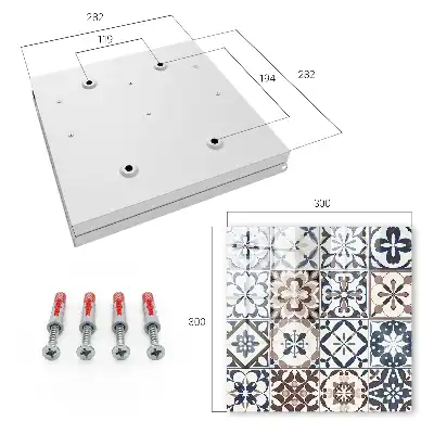 Key cabinet Arabesque mosaic of land and sea