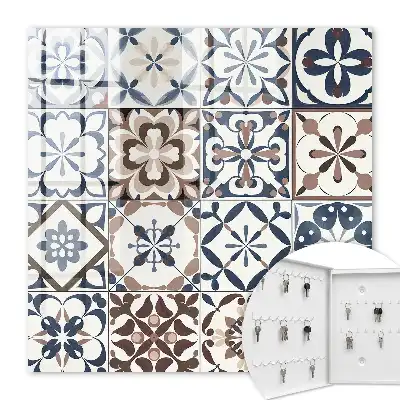 Key cabinet Arabesque mosaic of land and sea