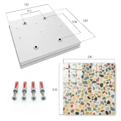 Decorative key box Pebbles mosaic pattern