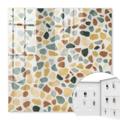 Decorative key box Pebbles mosaic pattern