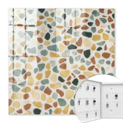 Decorative key box Pebbles mosaic pattern
