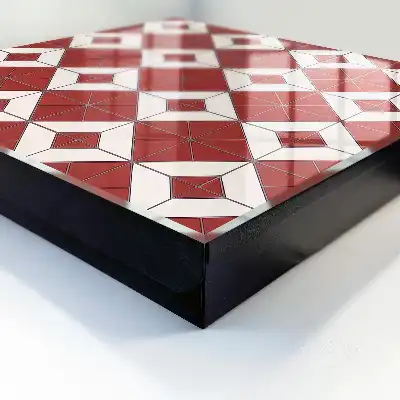 Key cabinet Red mosaic dynamic composition
