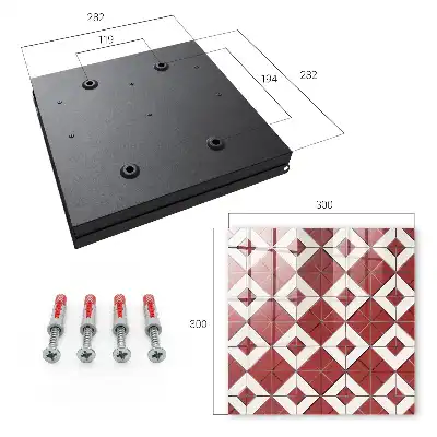 Key cabinet Red mosaic dynamic composition