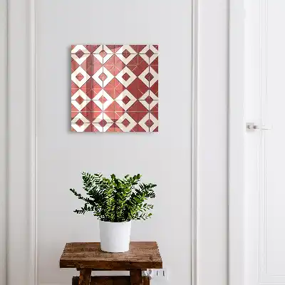 Key cabinet Red mosaic dynamic composition