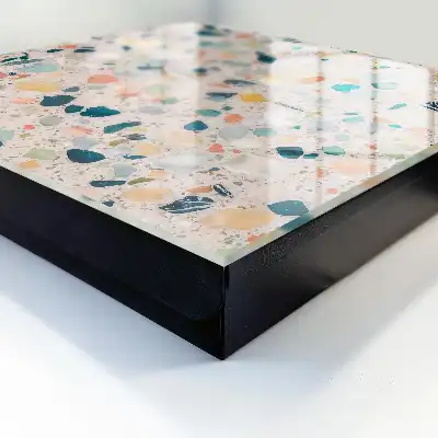 Decorative key box A colorful mosaic of pastel shades