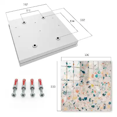 Decorative key box A colorful mosaic of pastel shades