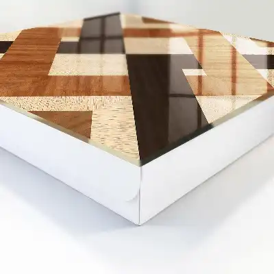 Key box for home Modern geometry brown black