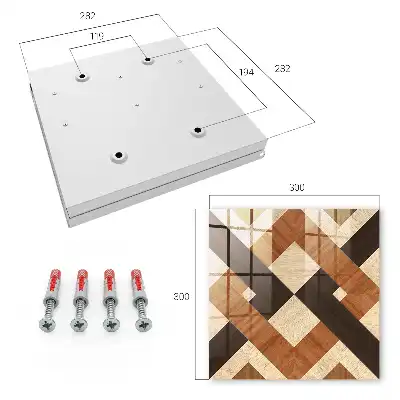 Key box for home Modern geometry brown black