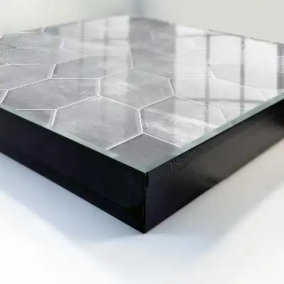 Decorative key box Gray geometry pattern