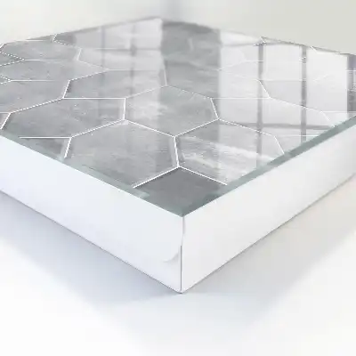 Decorative key box Gray geometry pattern