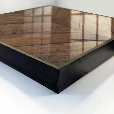 Wall mounted key box Wooden herringbone of elegance