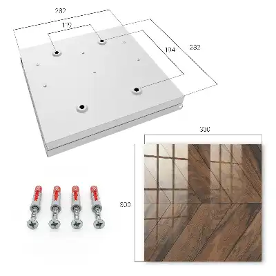 Wall mounted key box Wooden herringbone of elegance
