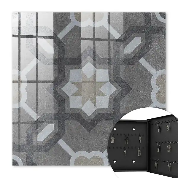 Decorative key box Geometric elegance with symmetry
