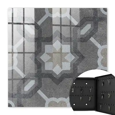 Decorative key box Geometric elegance with symmetry