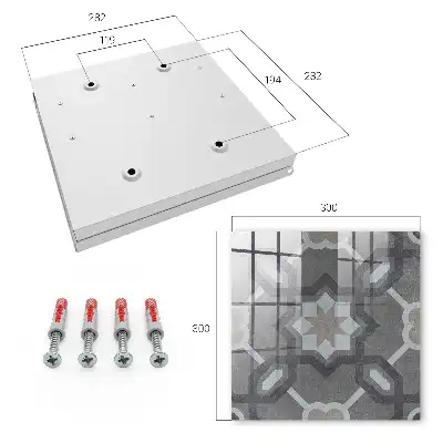 Decorative key box Geometric elegance with symmetry